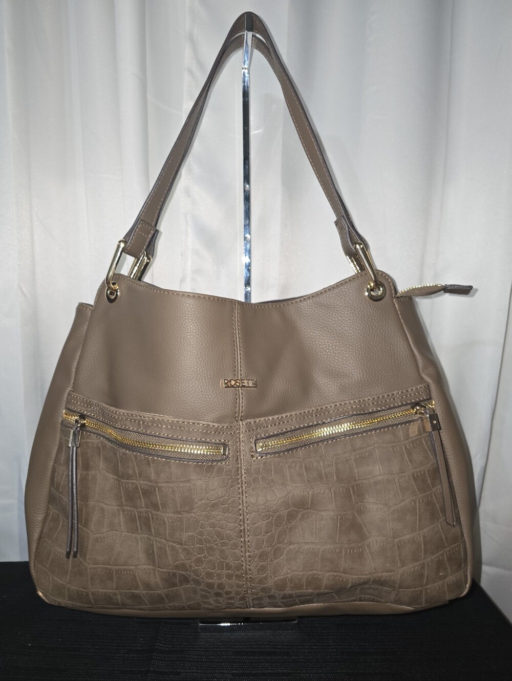 Rositte Classic  Leather Tote  Bag - Multipockets  Shoulder Bag